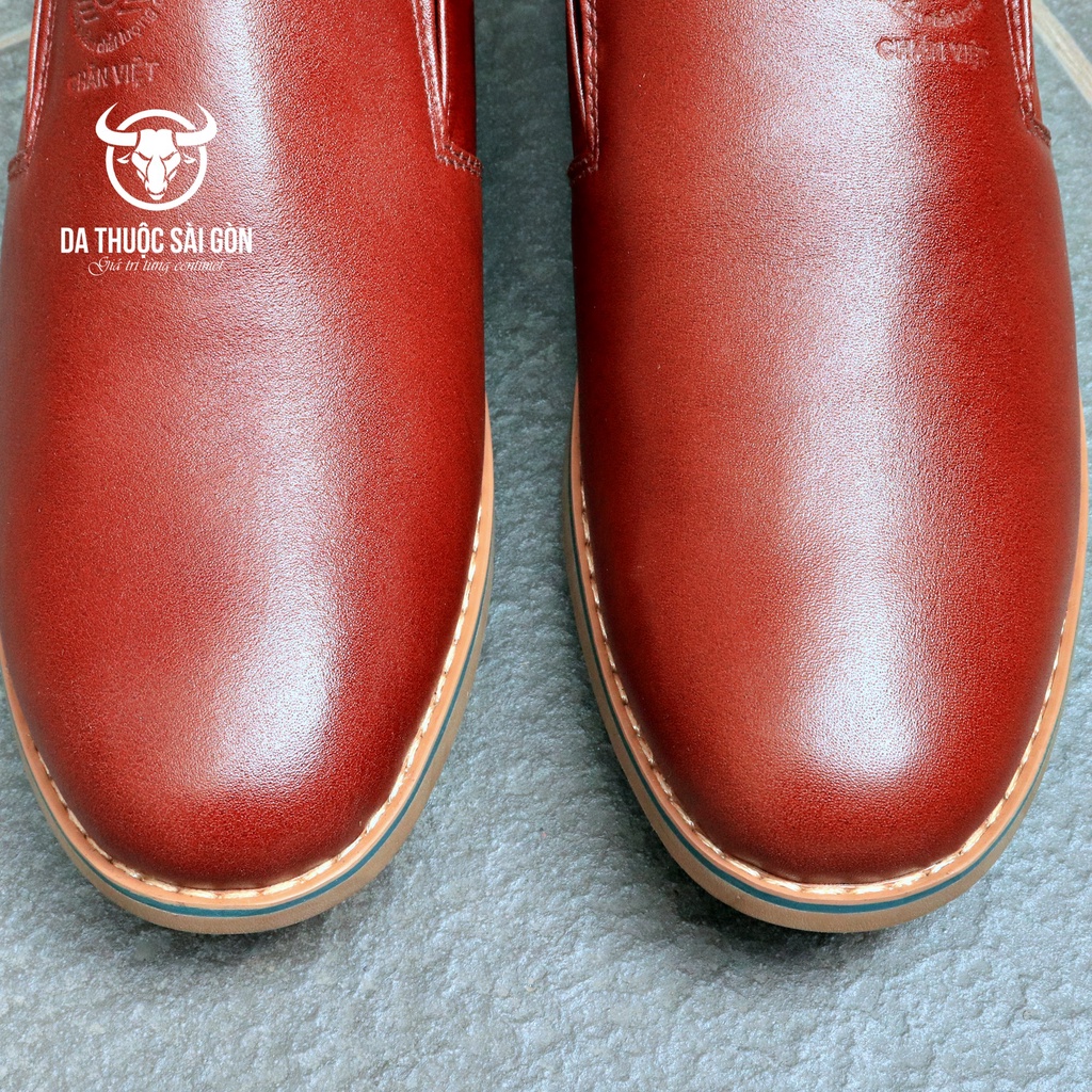 10 Pia da bò Flexible cao cấp màu nâu đỏ thương hiệu Da Thuộc Sài Gòn - Bán da bò làm handmade