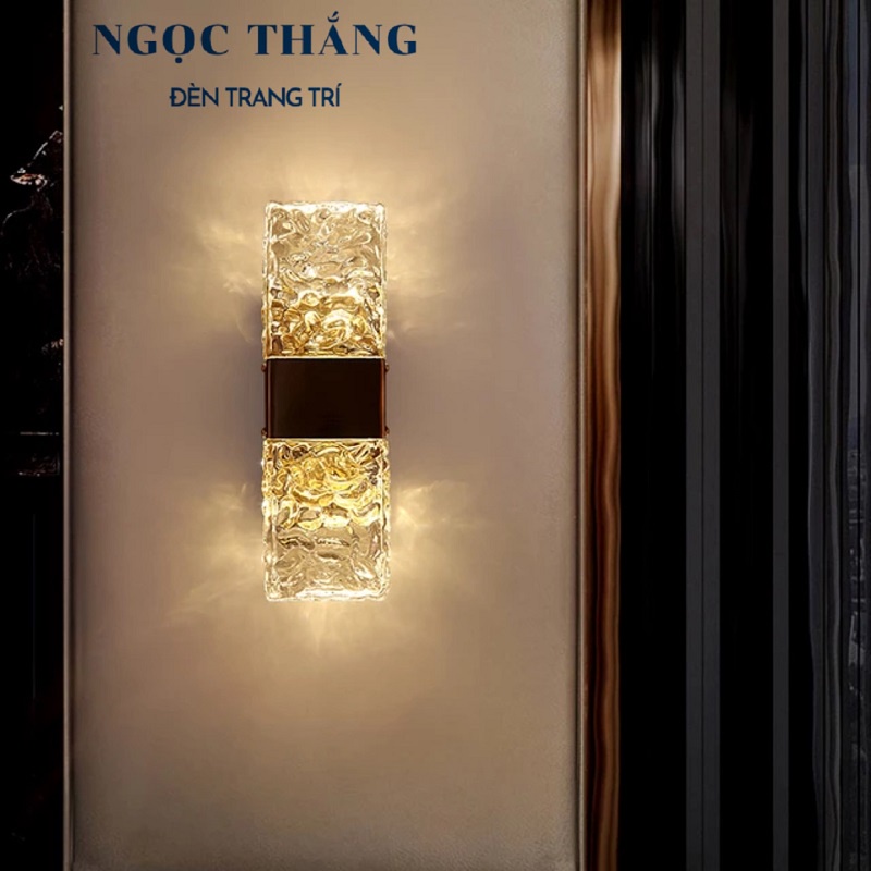 Đèn treo tường ốp tường pha lê cao cấp trang trí trong nhà cầu thang Led 10W 220V GT3026 Ngọc Thắng