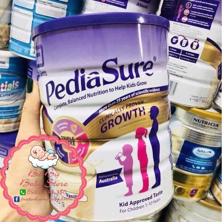 Sữa pediasure úc hàng xách tay đủ bill