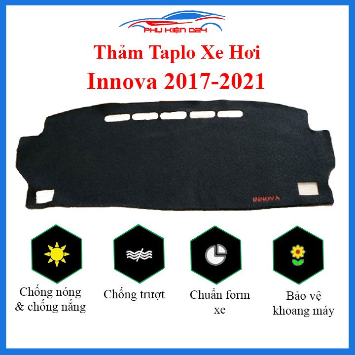 Thảm taplo Innova 2017-2018-2019-2020-2021-2022 chống nắng nóng làm mát xe mở rộng tầm nhìn