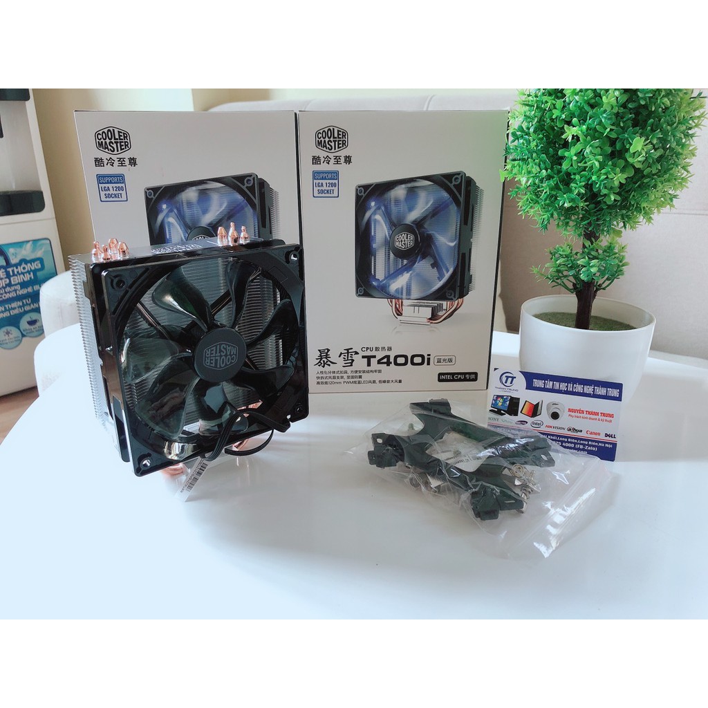 Quạt tản nhiệt CPU CoolerMaster T400i Blue - Bảo hành 3 tháng