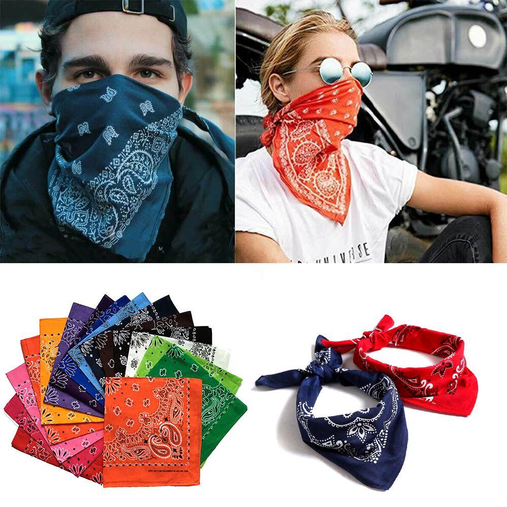 MAYSHOW Khăn Trùm Mặt Thể Thao Hình Vuông Họa Tiết Paisley