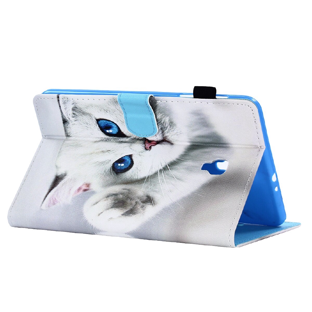 Cute Cat Case for Samsung Galaxy Tab A 8.0 2017 SM-T380 SM-T385 Cover Painted Soft Shockproof  Smart Tablet Shell