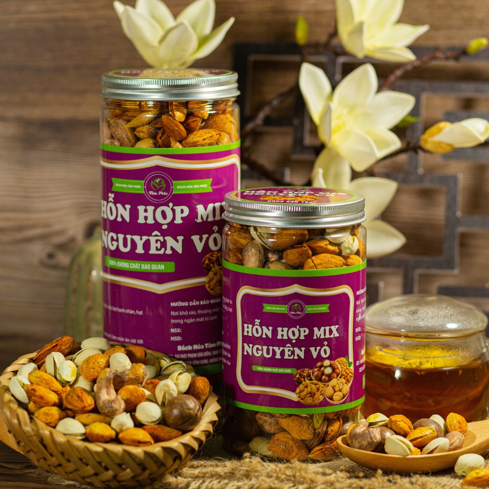 Hạt Dinh Dưỡng Mix Thượng Hạng ĂN VẶT MẸ BẦU/ ĂN KIÊNG/ EAT CLEAN/ KETO/Macca,Hạt Điều, Hạt Dẻ Cười, Hạnh Nhân Rang Bơ