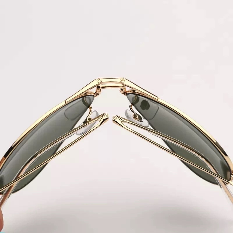 Kính râm nam B99 gọng vuông to tròn đen ovesized cho nam kẹp gấp gọn - Bự Store