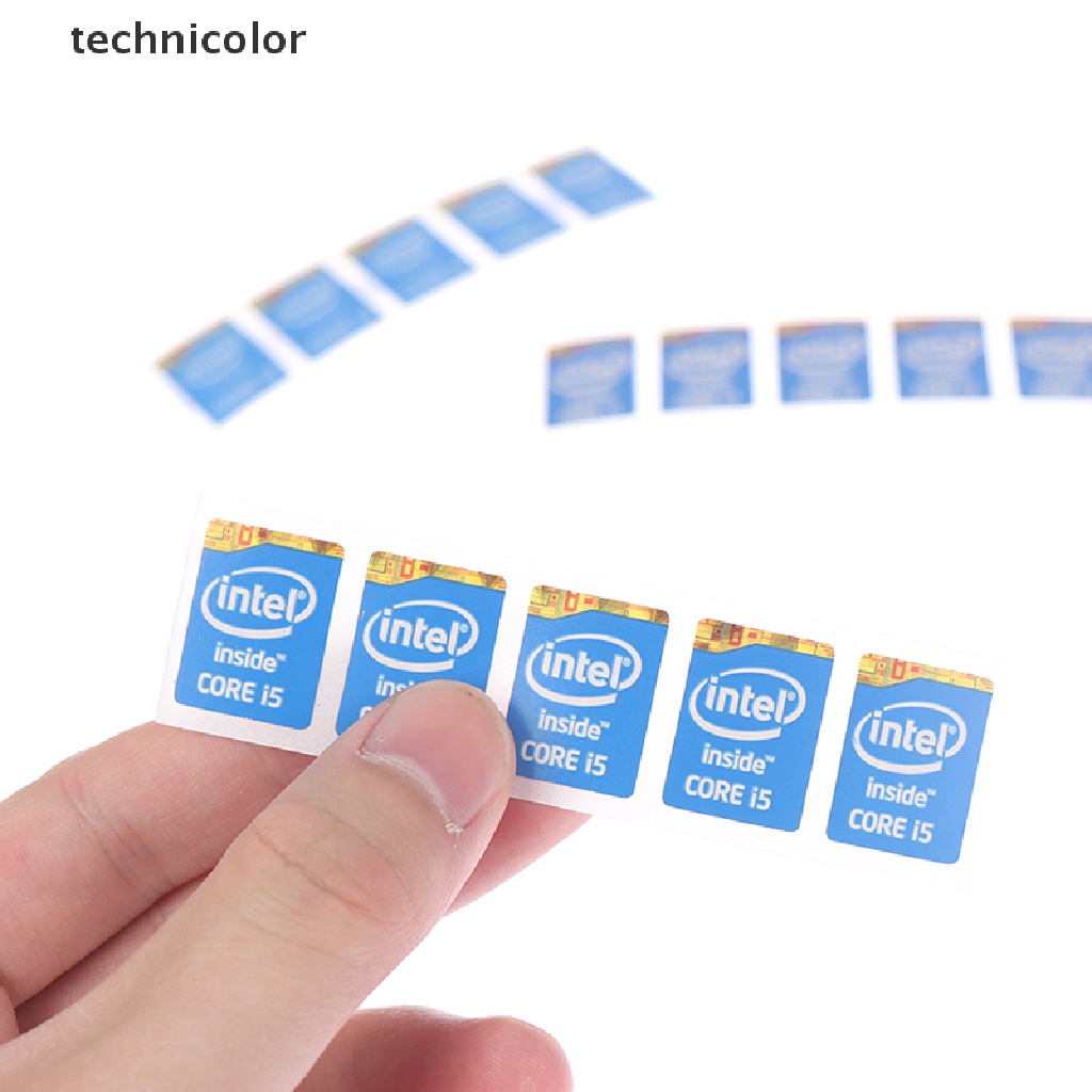 Set 5 Sticker Dán Trang Trí Sổ Tay Intel Core I3 I5 I7 Thế Hệ 4