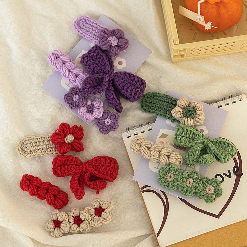 TWINKLE Kẹp Tóc Hình Bông Hoa Bằng Lông Nhung Thời Trang Thu Đông Hàn Quốc