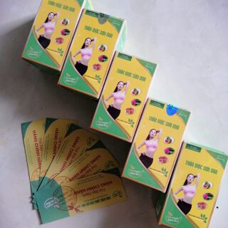 Combo 5 hộp nang  57 viên giảm cân sơn mai tặng kem tan mỡ sơn mai
