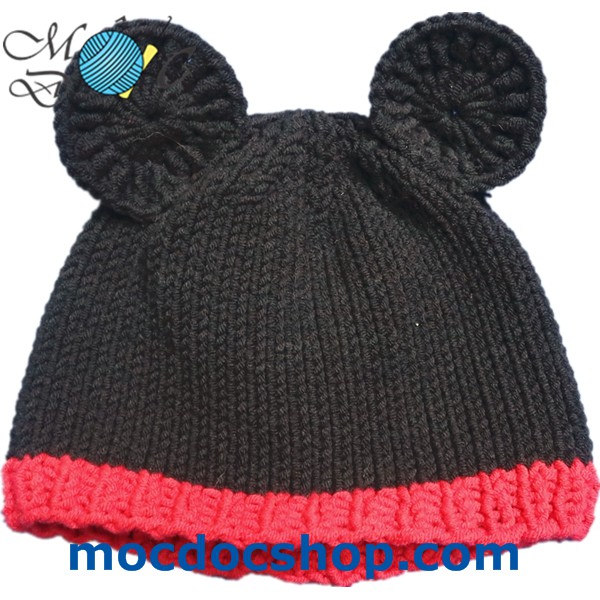 Đồ len cho bé trai - đồ handmade chuột Mickey bằng len cho bé sơ sinh đến 1 tuổi chụp hình