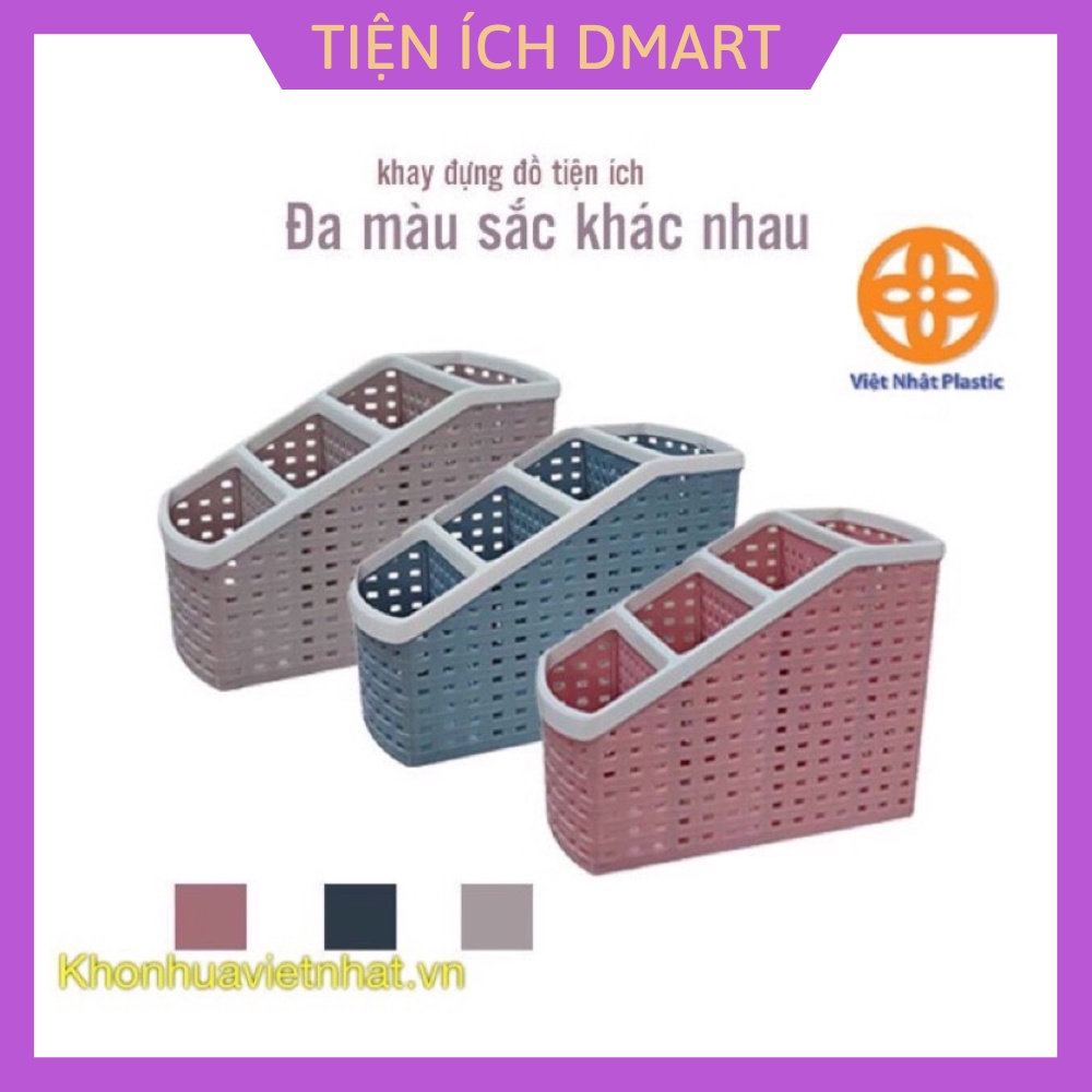 kệ đựng bút 4 ngăn , khay nhựa tiện ích 4 ngăn siêu bền