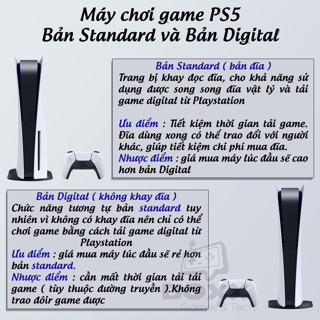 Máy PS5 bản Digital/Standard kèm quà tặng