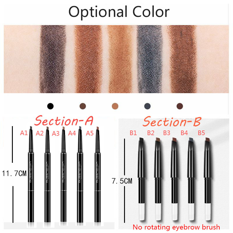 Bút Kẻ Lông Mày Dạng Xoay Lâu Trôi Không Thấm Nước Thời Trang Hàn Quốc QJ0089 | BigBuy360 - bigbuy360.vn