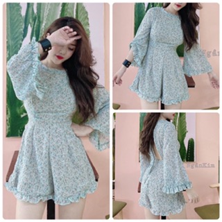 JUMPSUIT TAY LOE HỞ LƯNG (KÈM HÌNH THẬT)
