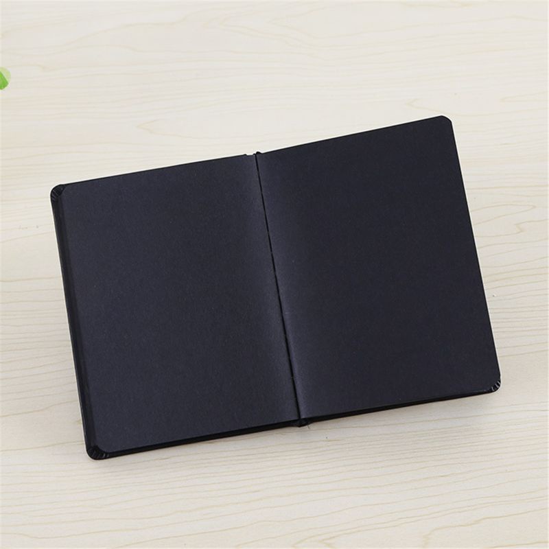 Set 100 Tờ Giấy Cứng A5 / A6 Notepad 100 Tờ Giấy Đen Làm Sổ Lưu Niệm DIY Cho Bé