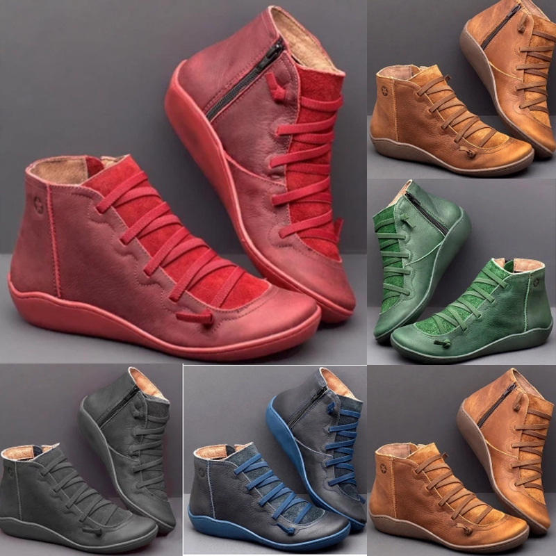 Fashion Casual Flat Shock Absorber Warm Wear Resistant Women's Booties
