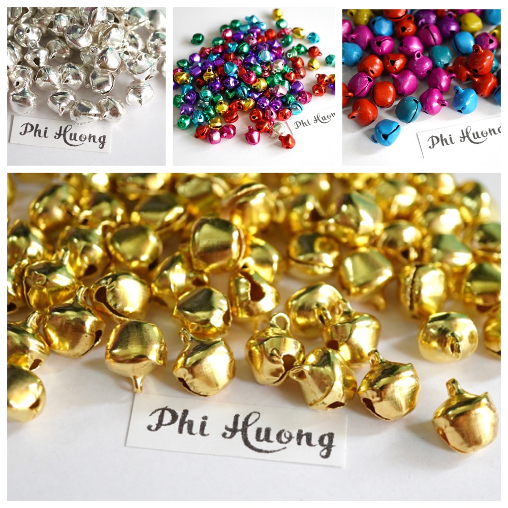 Chuông lục lạc 6-8-10-12mm đủ màu trang trí handmade