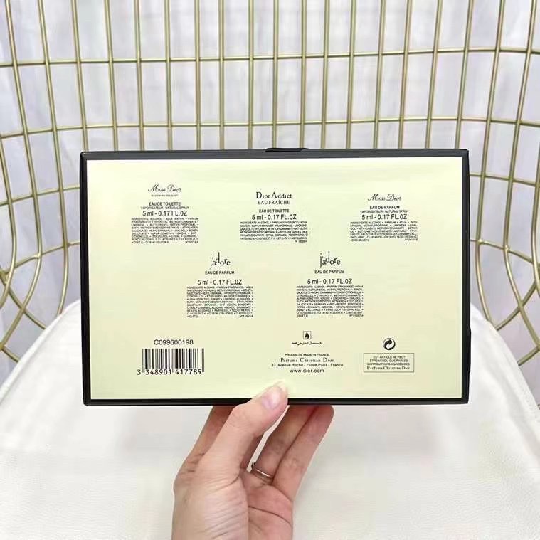 Bộ 5 mẫu thử nước hoa Dior màu vàng