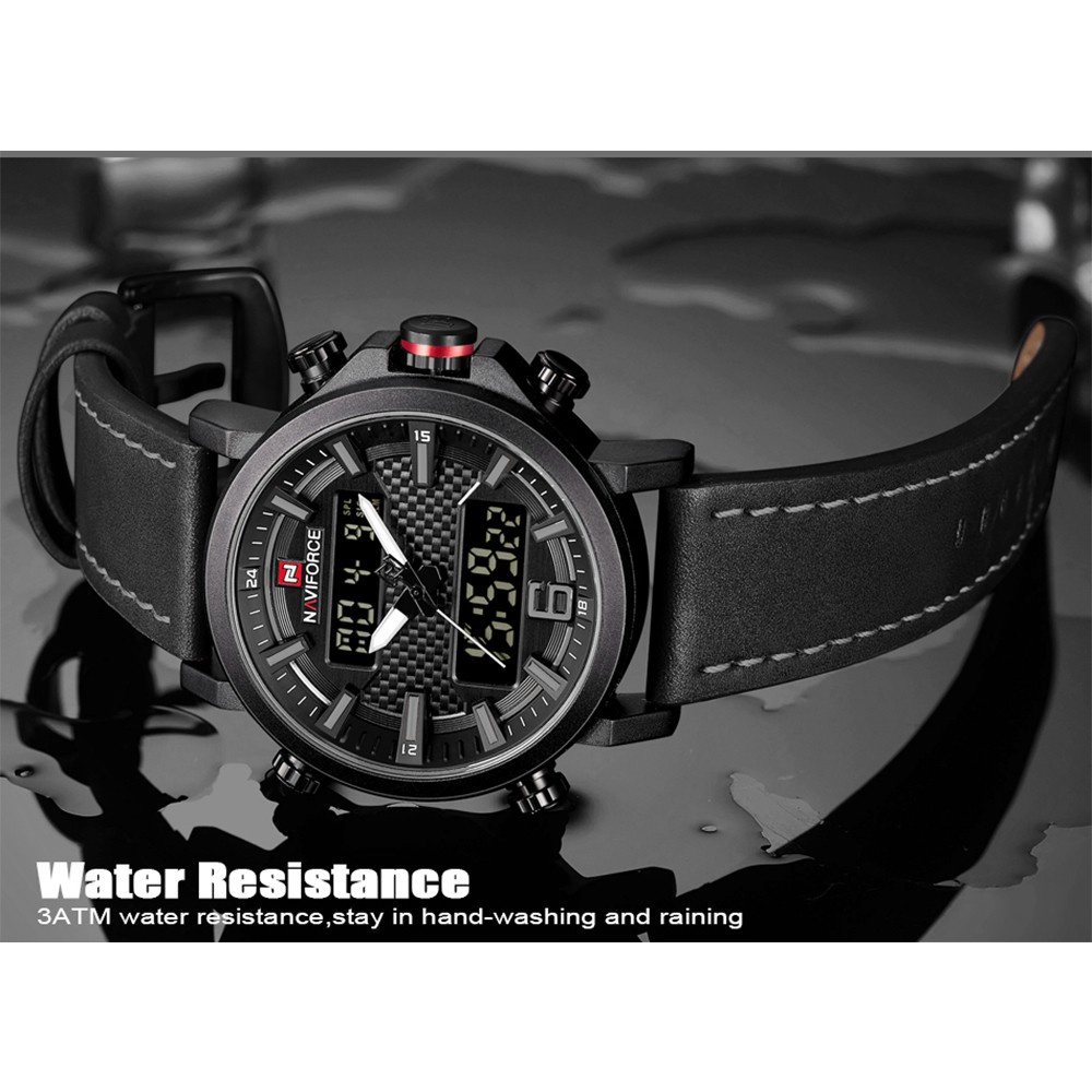 Naviforce Đồng Hồ LED Thể Thao Chống Thấm Nước Sang Trọng Cho Nam