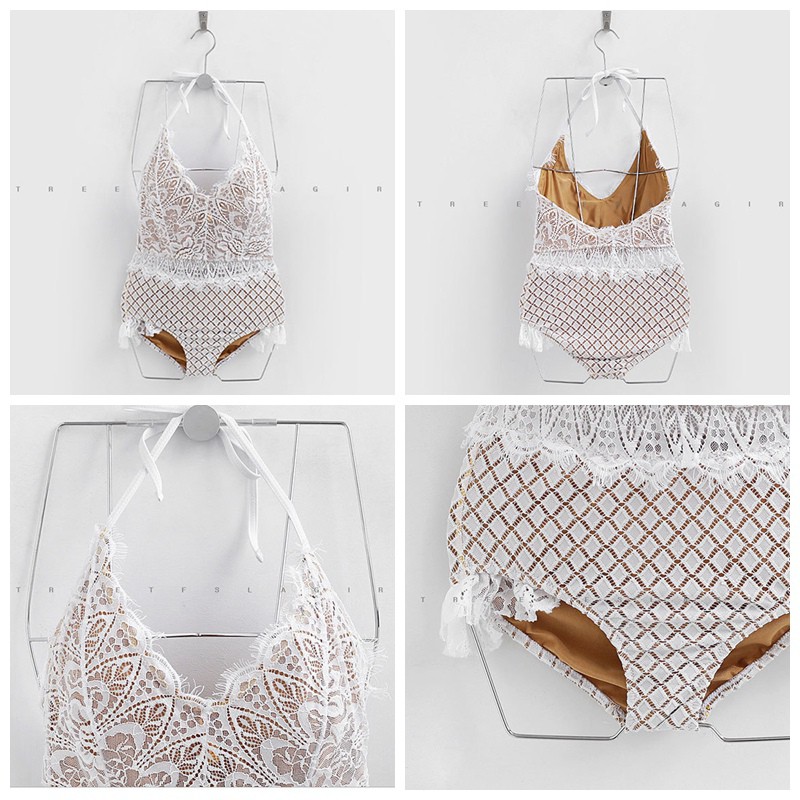 Đồ tắm một mảnh phối ren phong cách quyến rũ dành cho nữ | BigBuy360 - bigbuy360.vn