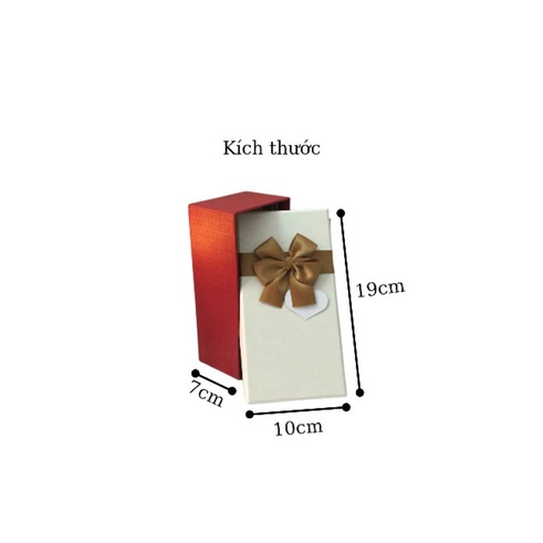[Mã LIFEXANH03 giảm 10% đơn 500K] Hộp quà chữ nhật kích thước 10cmx19cm cao 7cm