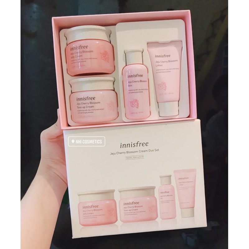 [Hot] Set Dưỡng Da Hoa Anh Đào Innisfree Jeju Cherry Blossom