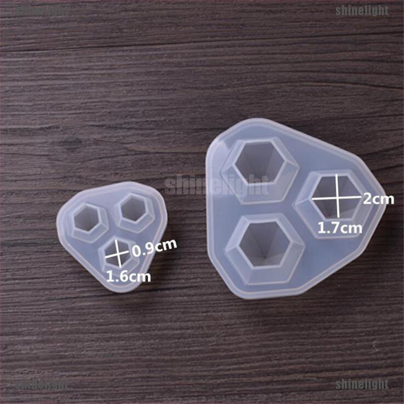 Khuôn Silicon Trong Suốt Tạo Hình Kim Cương Trang Trí DIY