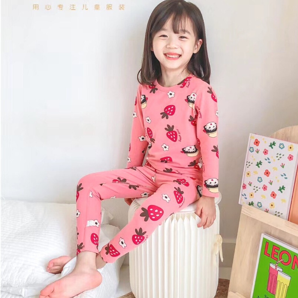 Bộ thun bé gái HC KIDS TBKS104 xinh yêu, dễ thương