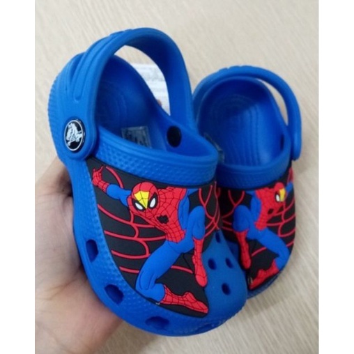 Dép nhựa cho bé trai CROSS, sục người nhện spider man, dép cho trẻ, đúc nguyên khối siêu bền