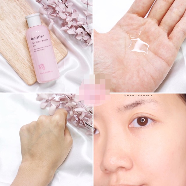 Bộ dưỡng trắng da rạng rỡ chiết xuất hoa anh đào Innisfree Jeju Cherry Blossom Dou Kit