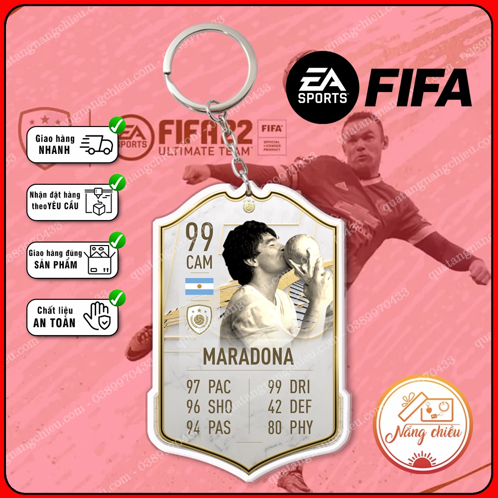 Móc khóa thẻ huyền thoại 2 - HUYỀN THOẠI VÔ ĐỐI - DẪN LỐI VINH QUANG ☘️MÓC KHÓA THẺ CẦU THỦ☘️