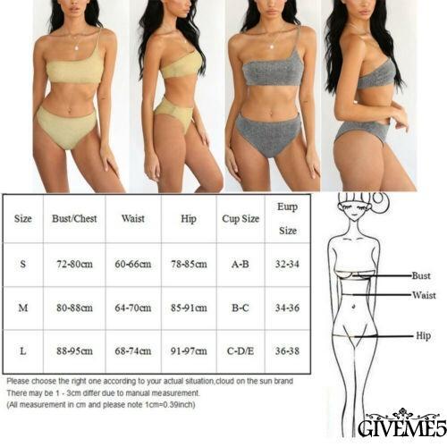 Bikini 2 mảnh lệch tay sexy