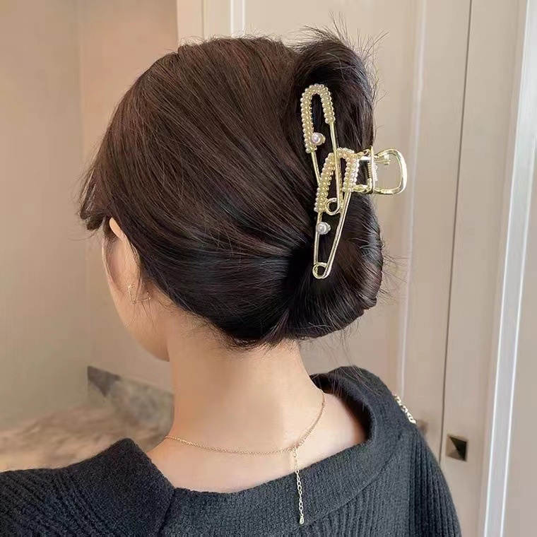 Kẹp Tóc Hợp Kim Đính Đá Và Ngọc Trai Giả Thời Trang Dành Cho Nữ