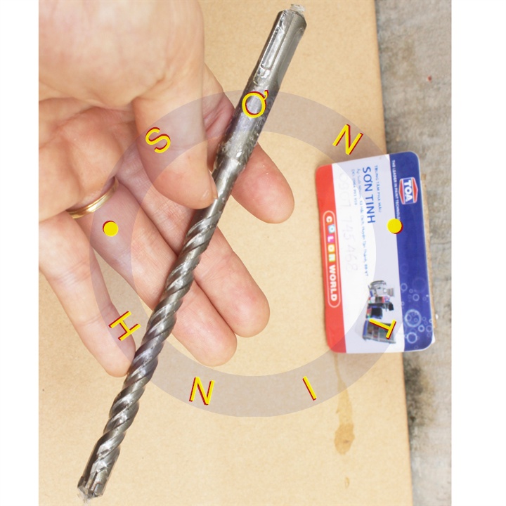 74824 mũi khoan bê tông 4 cạnh gài 8 x 160 mm tolsen