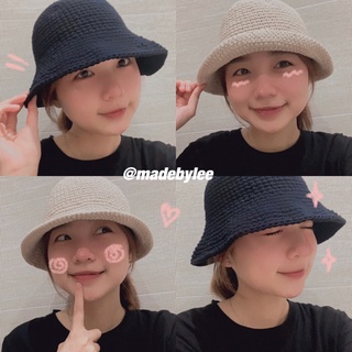 Mũ Bucket Len tự đan