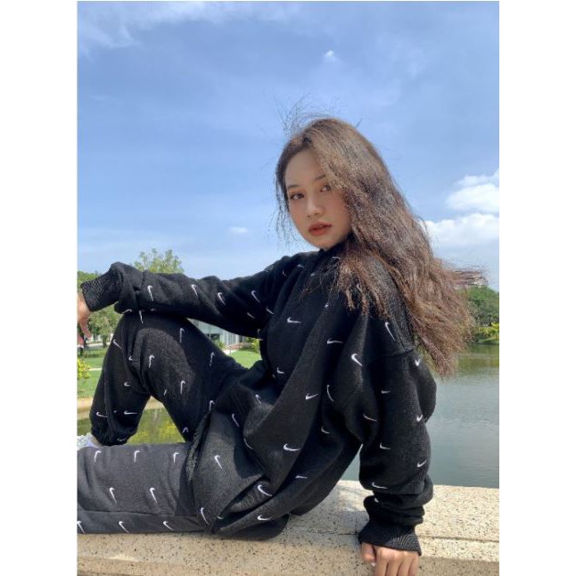 Áo Hoodie Swoosh Full Logo Thêu - Hot Trend 2021 | BigBuy360 - bigbuy360.vn