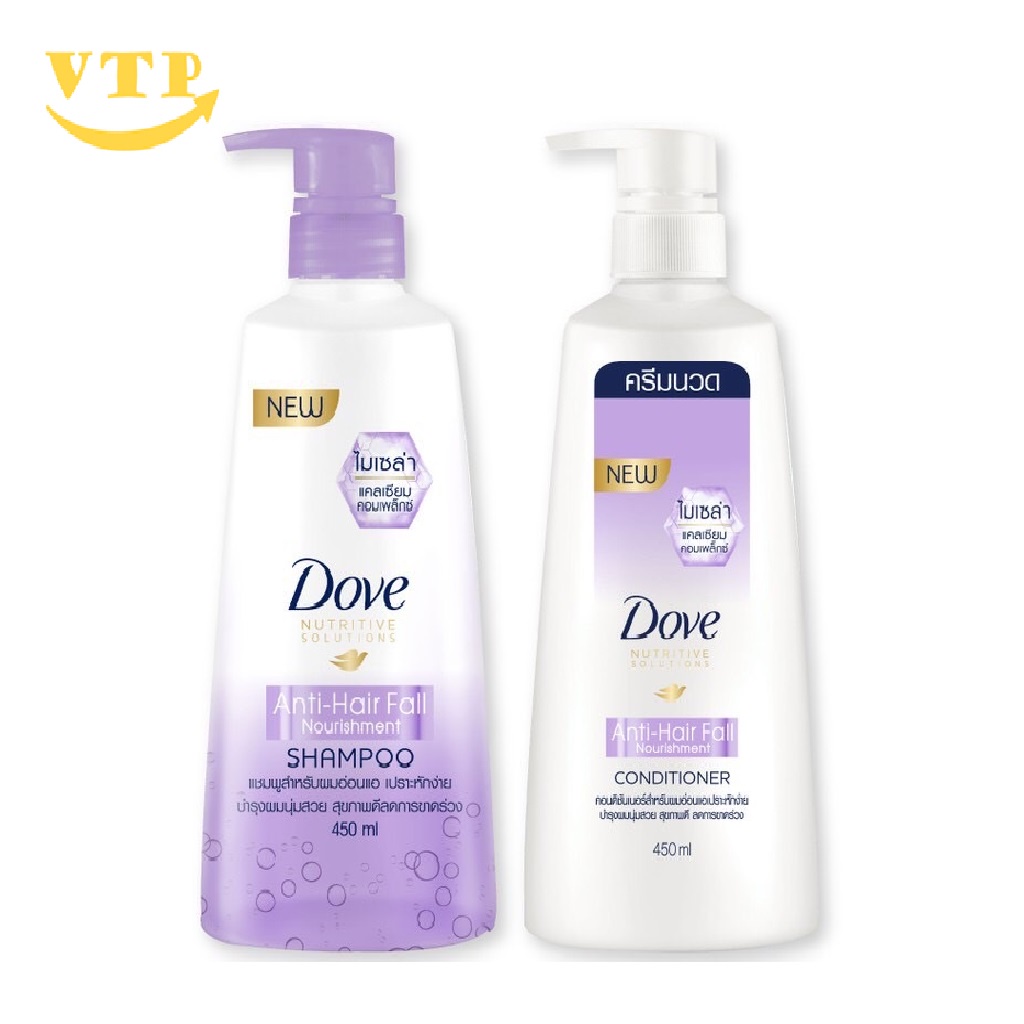 Combo 2 Chai Dầu Gội Xả Dove 410ml + 410ml Thái Lan