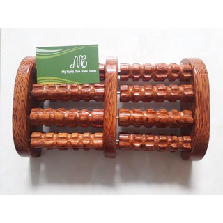 Lăn massage chân gỗ dừa