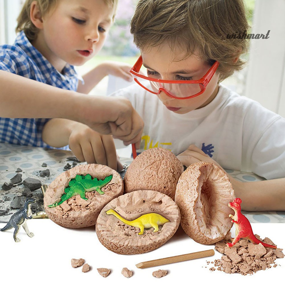 [Wish] Kids Simulated Dinosaur Egg Puzzle Toy Archaeological Education Model Home Decor