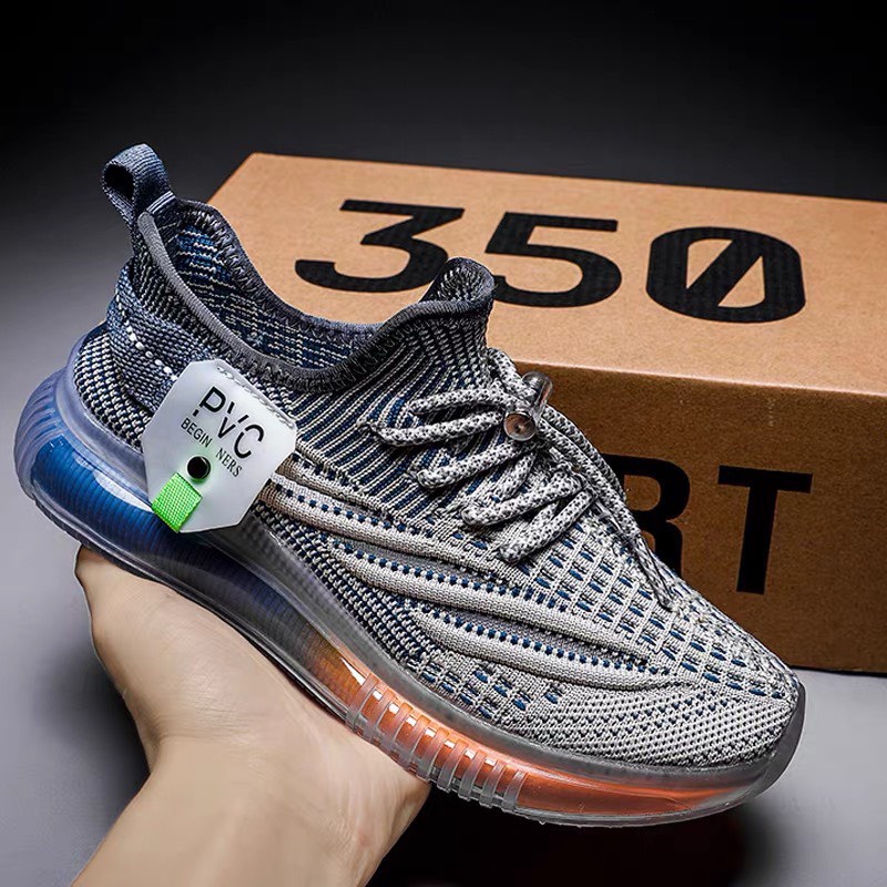 Giày thể thao nam đế thạch trong suốt cao cấp , Giày Sneaker nam PVC 350