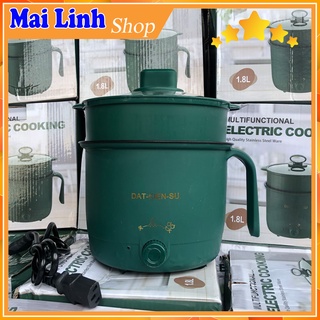Nồi Mini Đa Năng 18CM Chống Dính + Kèm Giá Hấp có thể Chiên, Xào...