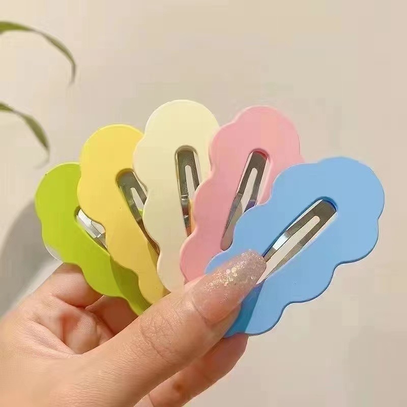 Kẹp Tóc Hình Đám Mây Màu Kẹo Ngọt Phong Cách Hàn Quốc Dễ Thương
