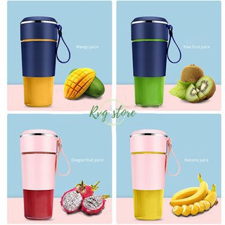 Máy xay sinh tố mini cầm tay JUICER sạc USB, xay hoa quả, đá viên