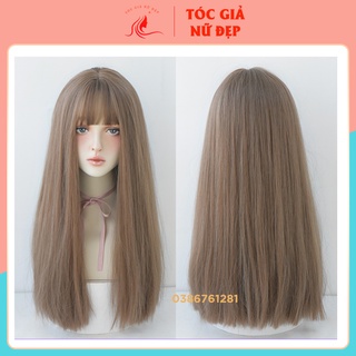Tóc giả nữ nguyên đầu thẳng mẫu mới, z7007