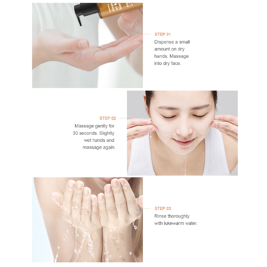 Dầu tẩy trang và loại bỏ mụn đầu đen Hanskin 300ml
