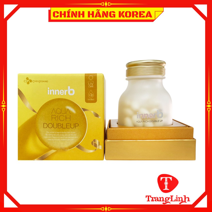 Viên uống cấp nước và Collagen Innerb Aqua Rich hàn quốc, hộp 70 viên - Phiên bản cao cấp - tranglinhkorea