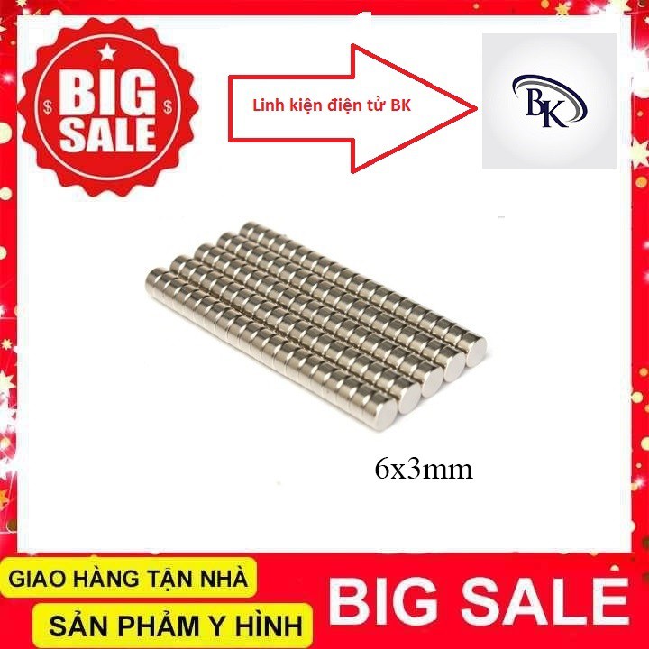 Nam Châm Đất Hiếm Tròn