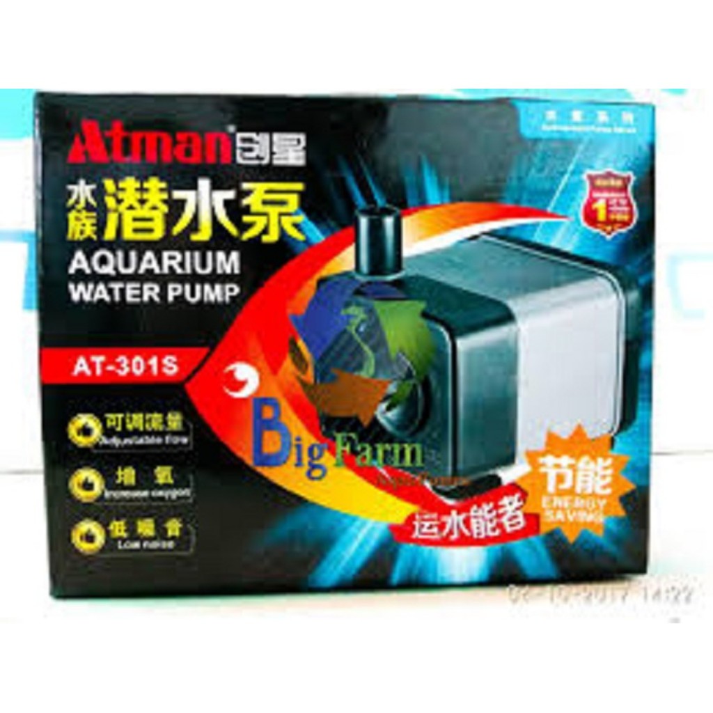 Máy bơm nước bể cá Atman AT-301S 2.5W siêu êm, siêu bền