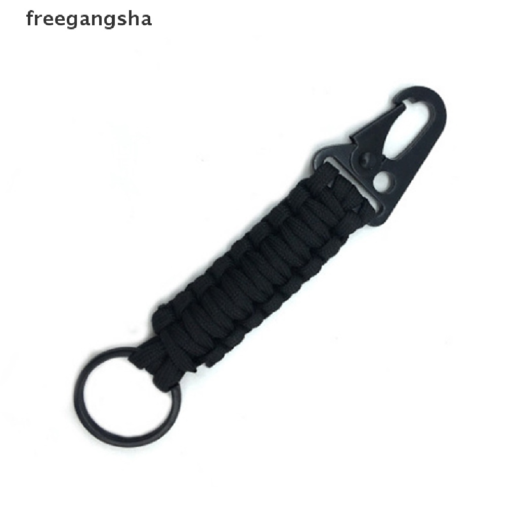[FREG] High Quality Emergency Knot Keychain Outdoor Carabiner EDC Tool Rope Key Chain FDH