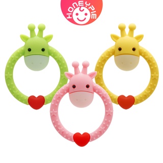 Đồ Chơi Ngậm Nướu Hình Hươu Tròn Bằng Silicone Cấp Thực Phẩm Cho Bé
