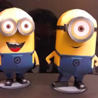 Mô hình giấy Minions Dave và Stuart [Despicable Me]